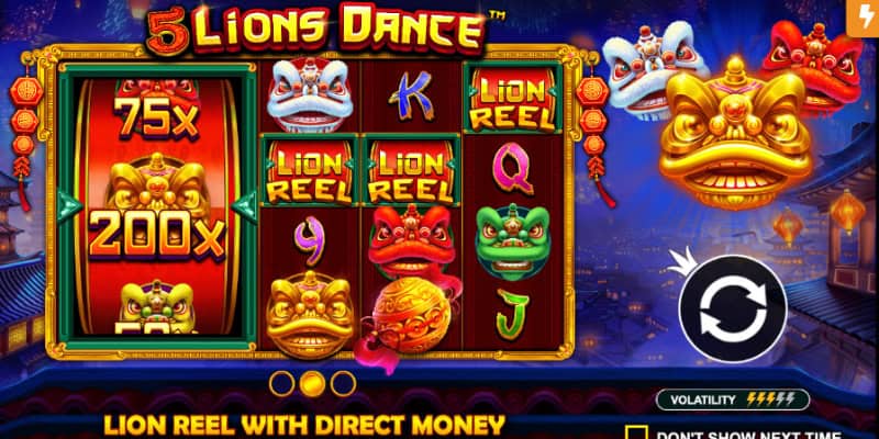 Fitur Spesial Cuan 5 Lions Dance OLE777 Gampang Menang